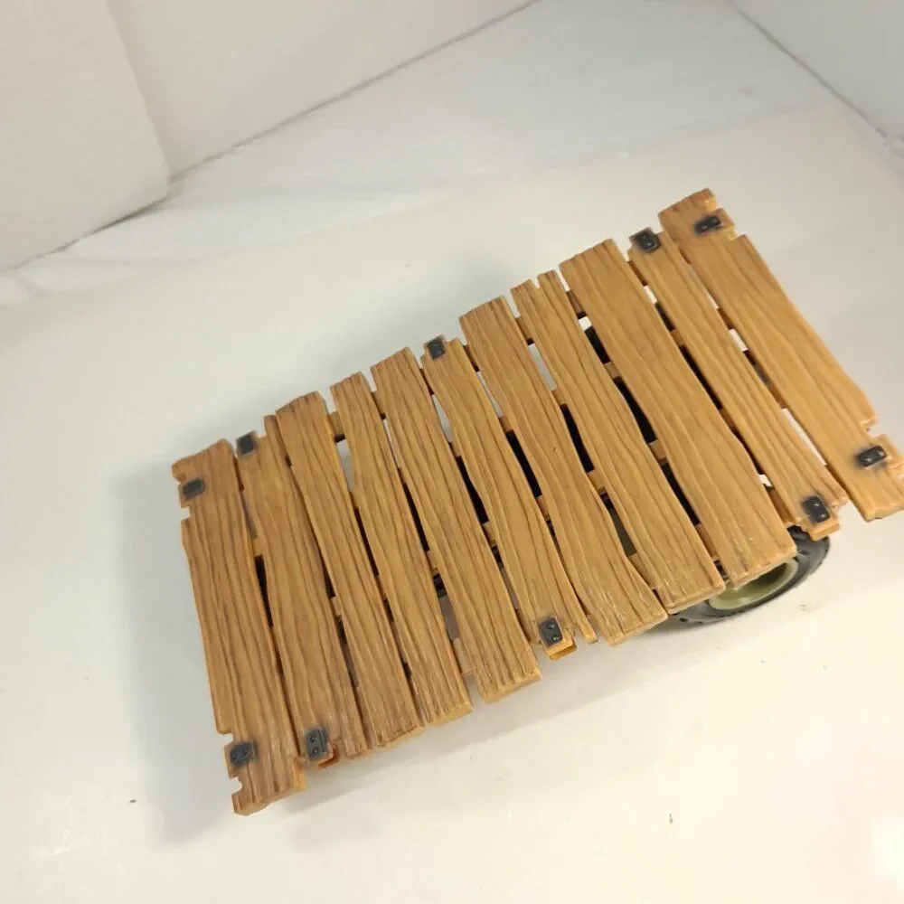 SCHLEICH Wild African SAFARI expedition truck trailer back part faux wood ONLY‎